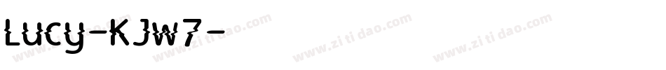 Lucy-KJw7字体转换