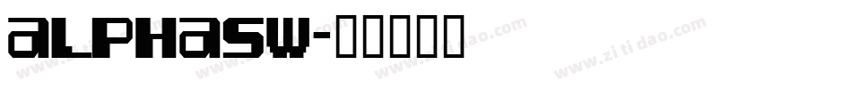 ALPHASW字体转换