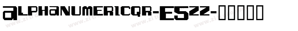 Alphanumericqr-E5zz字体转换