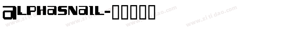 Alphasnail字体转换