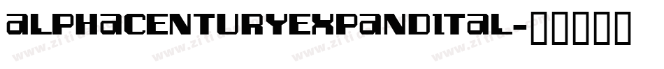 alphacenturyexpandital字体转换