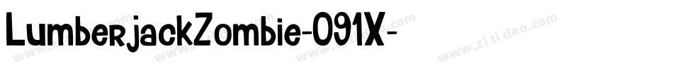 LumberjackZombie-091X字体转换