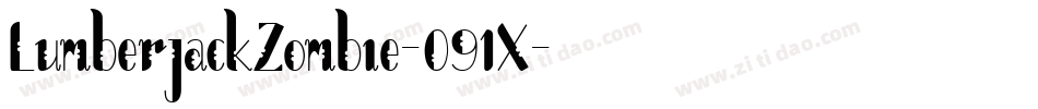 LumberjackZombie-091X字体转换