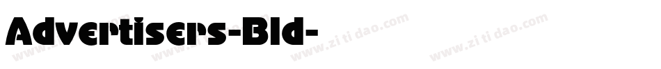 Advertisers-Bld字体转换