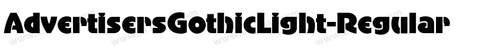 AdvertisersGothicLight-Regular字体转换