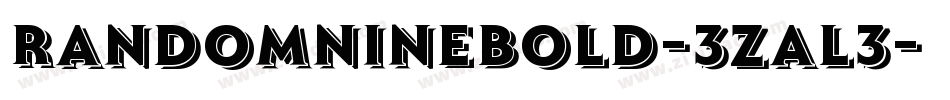 RandomNineBold-3zaL3字体转换