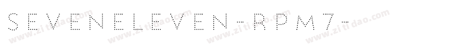 SevenEleven-rPm7字体转换