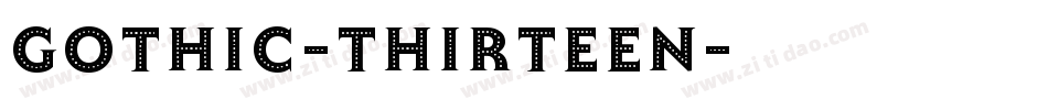 Gothic-Thirteen字体转换