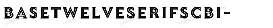BaseTwelveSerifSCBI字体转换