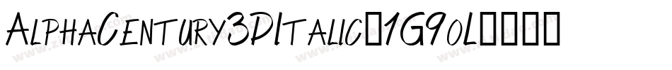 AlphaCentury3DItalic-1G9oL字体转换