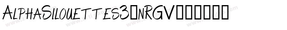 AlphaSilouettes3-nRGV字体转换