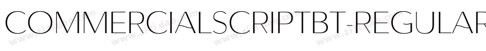 CommercialScriptBT-Regular字体转换