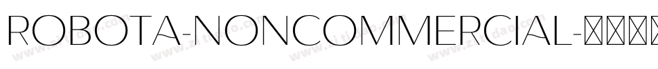 Robota-NonCommercial字体转换