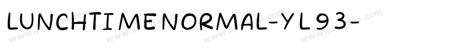 LunchTimeNormal-yL93字体转换