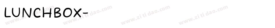 Lunchbox字体转换