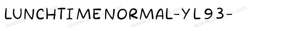 LunchTimeNormal-yL93字体转换