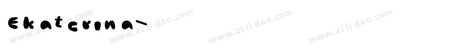 Ekaterina字体转换