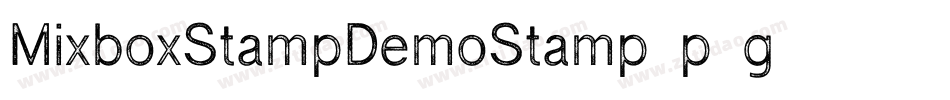 MixboxStampDemoStamp-p7g11字体转换 MixboxStampDemoStamp-p7g11字体转换