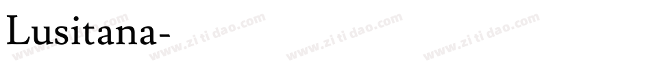 Lusitana字体转换