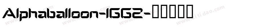 Alphaballoon-1GGZ字体转换