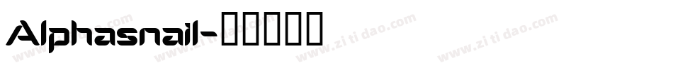 Alphasnail字体转换