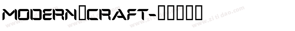 MODERN_CRAFT字体转换