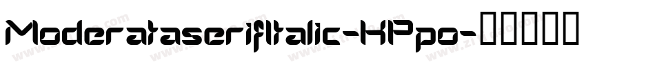 ModerataserifItalic-KPpo字体转换