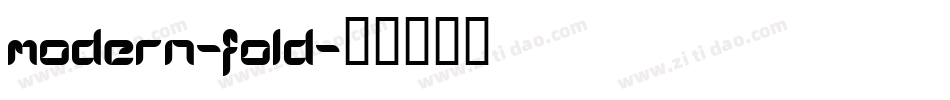 modern-fold字体转换