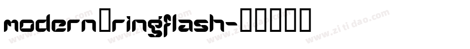 modern_ringflash字体转换