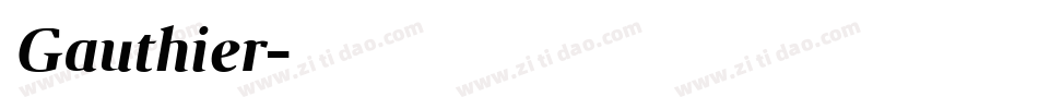 Gauthier字体转换