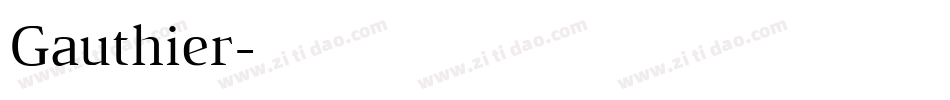 Gauthier字体转换