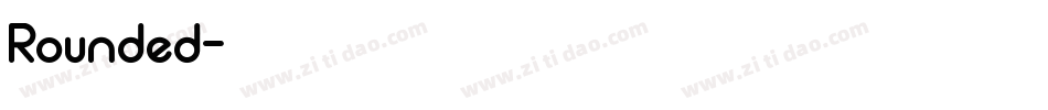 Rounded字体转换