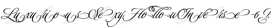 LuxuriousSexyHollowInverse-6Pex字体转换