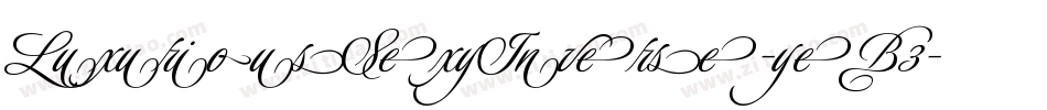 LuxuriousSexyInverse-yeB3字体转换