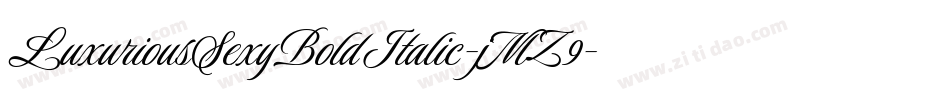 LuxuriousSexyBoldItalic-jMZ9字体转换