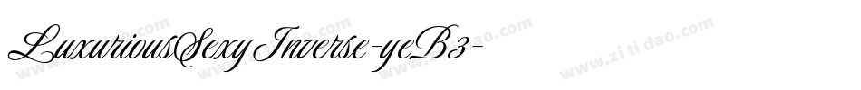 LuxuriousSexyInverse-yeB3字体转换