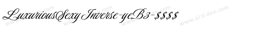 LuxuriousSexyInverse-yeB3字体转换