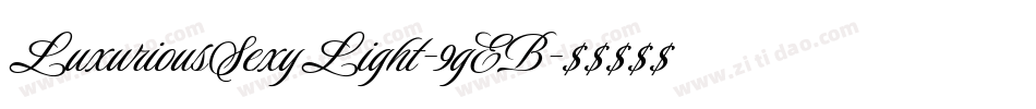 LuxuriousSexyLight-9gEB字体转换