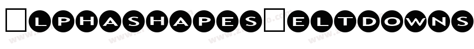 AlphashapesMeltdownsReverse-1DJM字体转换