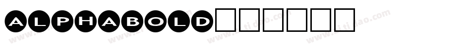 alphabold字体转换