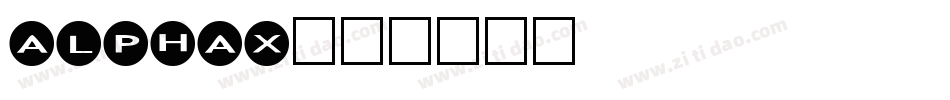alphax字体转换