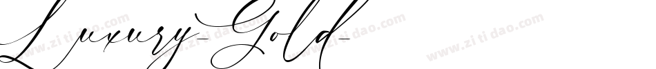Luxury-Gold字体转换
