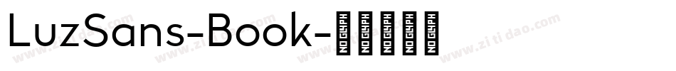 LuzSans-Book字体转换