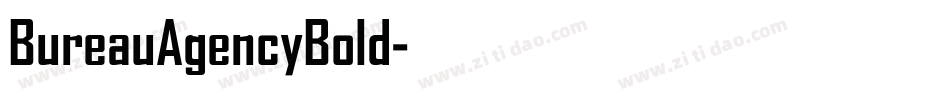 BureauAgencyBold字体转换