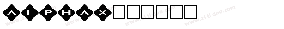 alphax字体转换