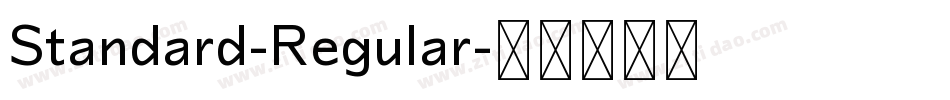 Standard-Regular字体转换