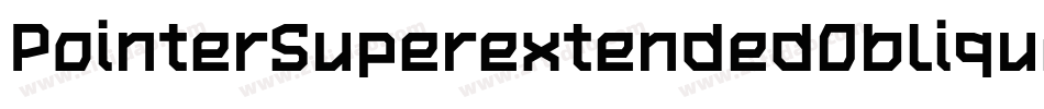 PointerSuperextendedOblique-LLx3字体转换