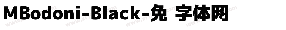 MBodoni-Black字体转换