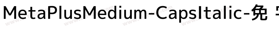 MetaPlusMedium-CapsItalic字体转换