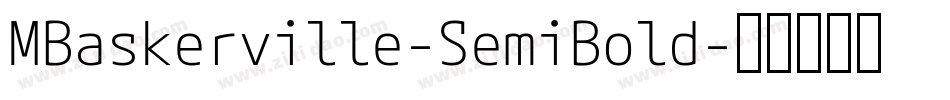 MBaskerville-SemiBold字体转换